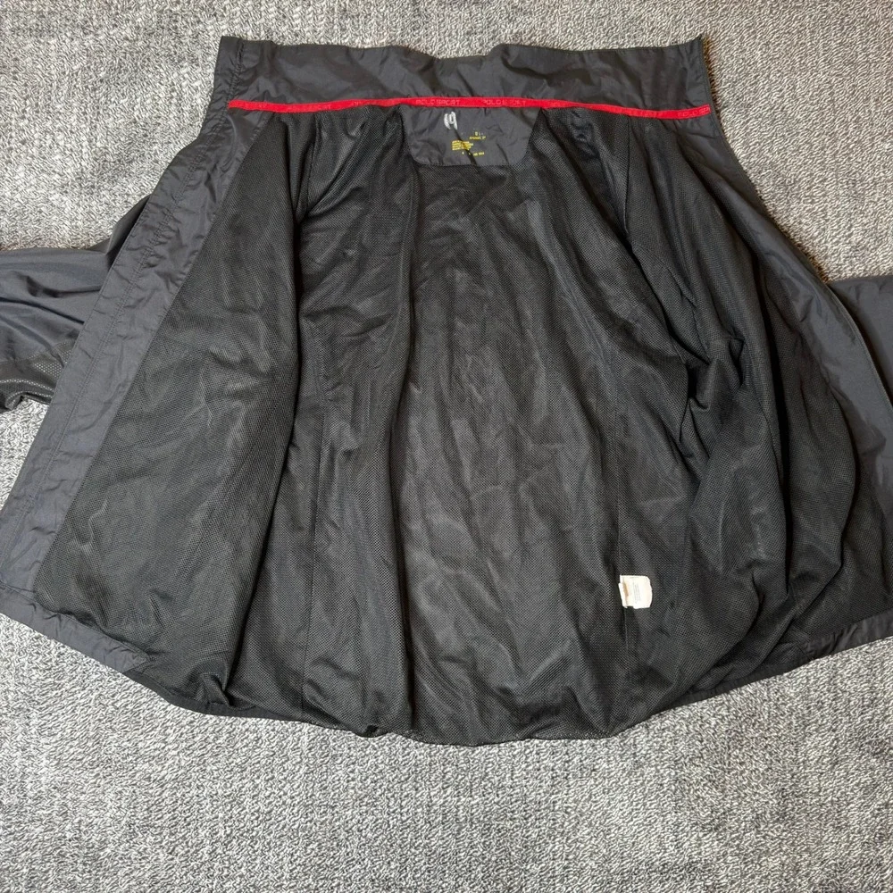 Polo Sport Ralph Lauren Performance Windbreaker Jacket Black Red Mens Large‎